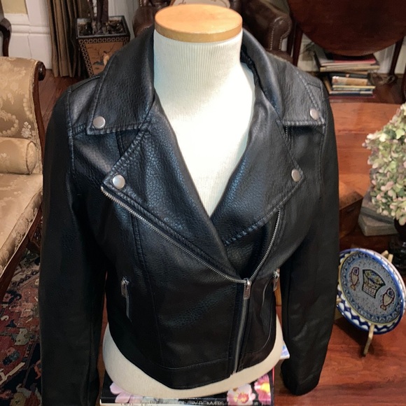 Aeropostale Vegan Leather Motorcycle Jacket - Picture 5 of 16